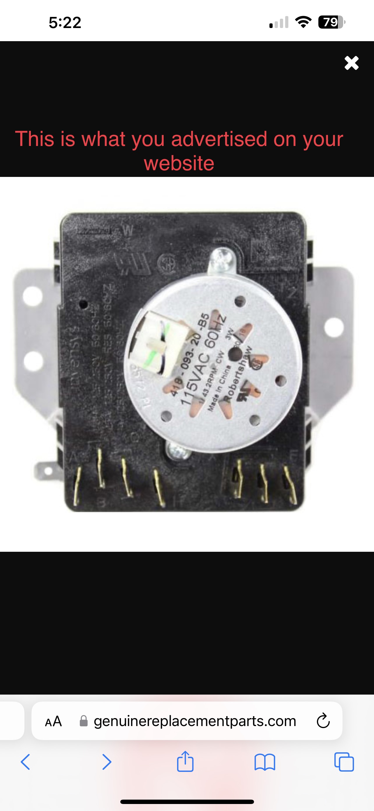 Genuine Replacement Parts Reviews 92,798 Reviews of