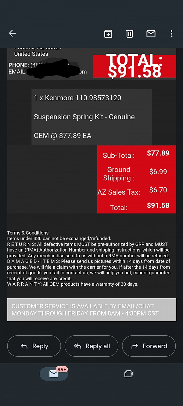 Genuine Replacement Parts Reviews 85,522 Reviews of