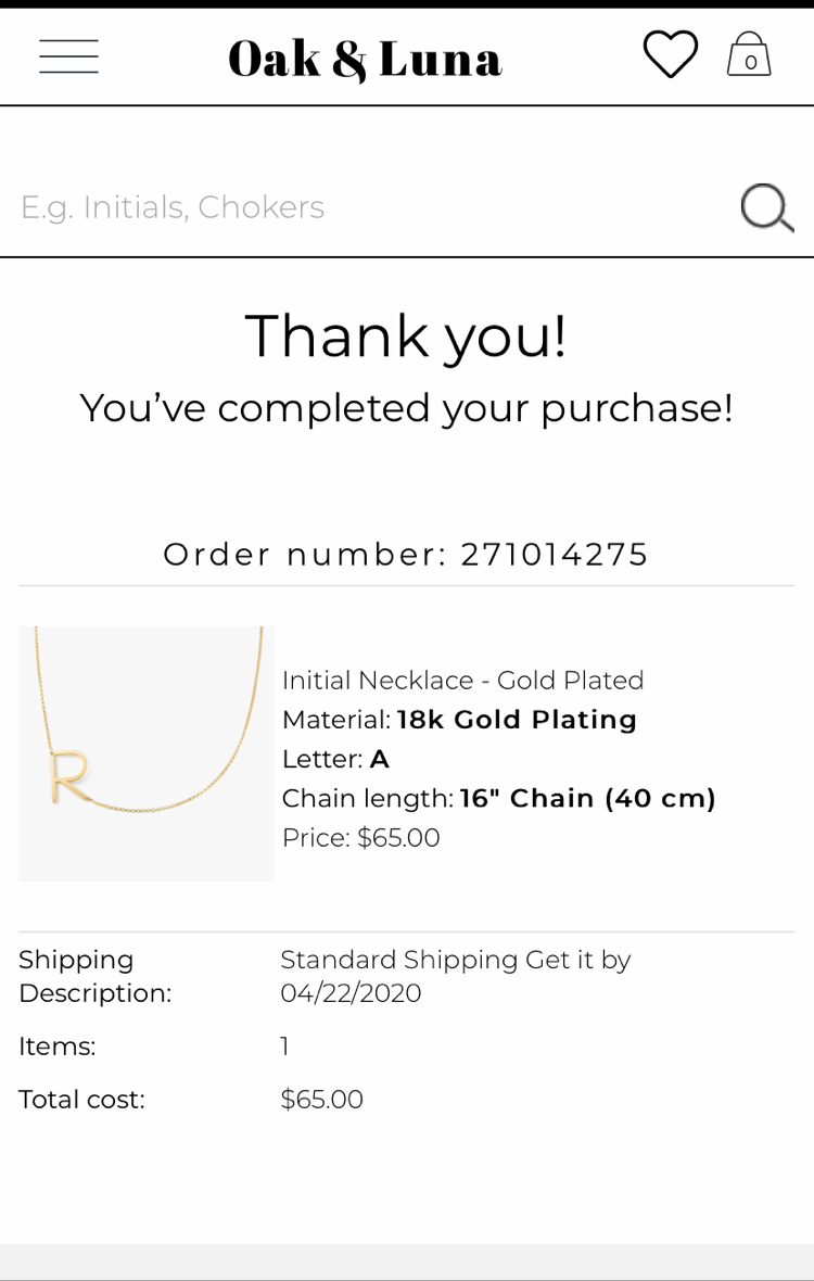 Oak & luna Reviews 262 Reviews of Sitejabber