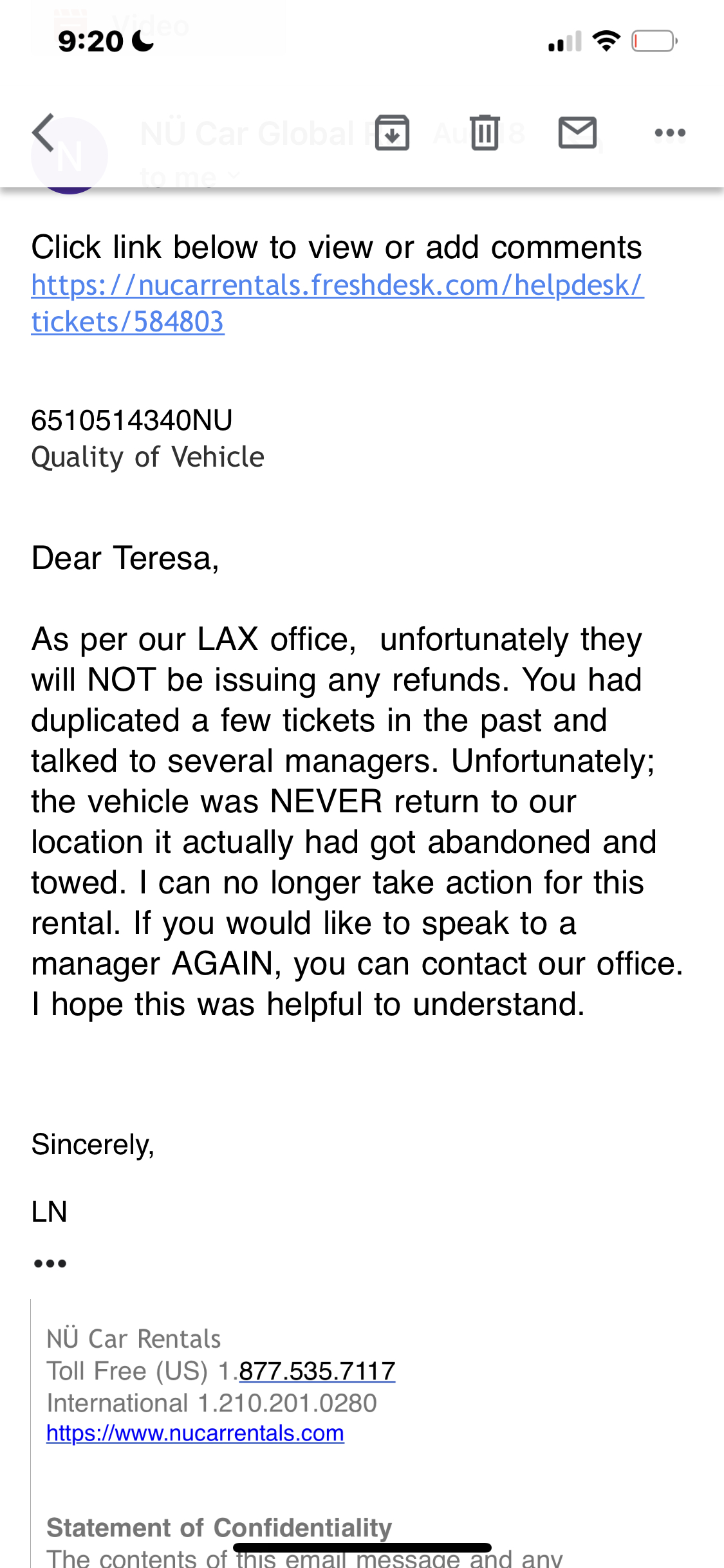 NU Car Rental Reviews 24 Reviews of Sitejabber