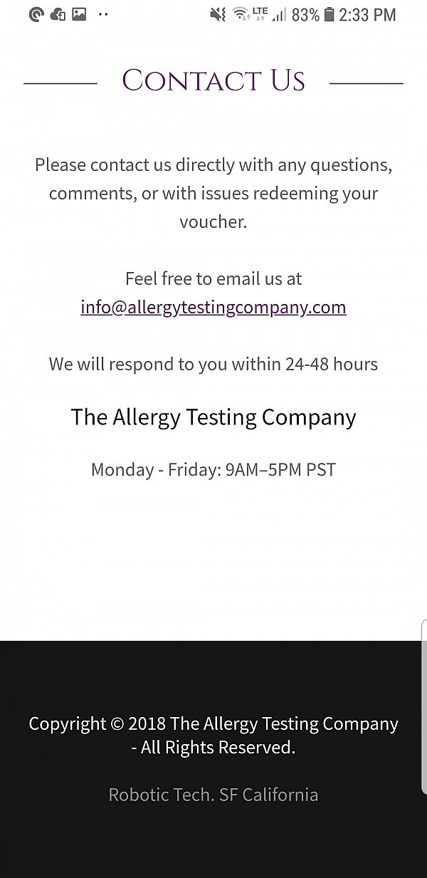 The Allergy Testing Company Reviews 13 Reviews of