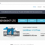 I've had this account for one day. If you notice it says 1.0 Free with a 0.001LTC profit per day. They falsely updated my balance to try and FOMO me to send them $2,000 for the "premium option". Never able to cash out.