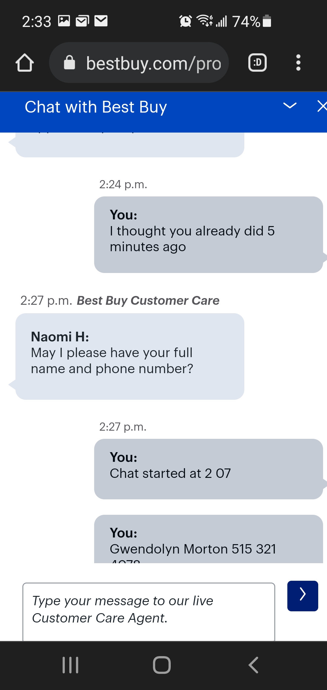 Live best buy chat 12 Best
