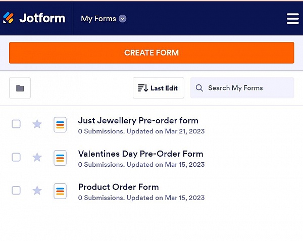 JotForm product 0