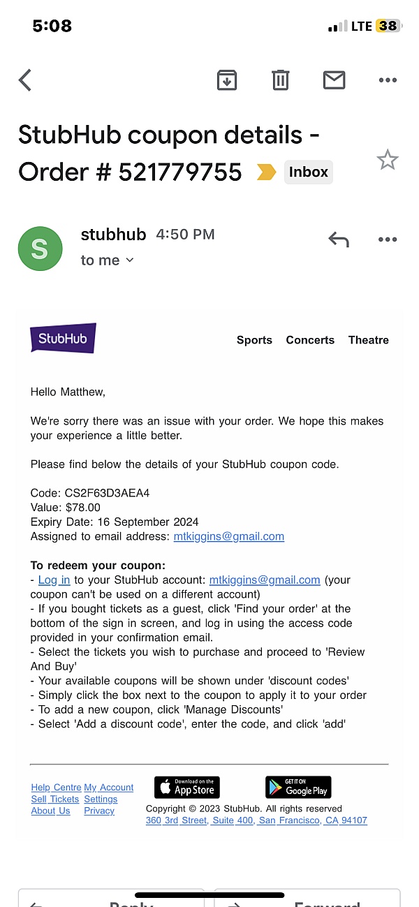 StubHub Warns Buyers To Beware Of Fake Tickets 