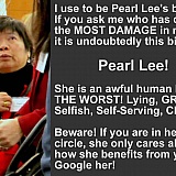No moral compass! Pearl Lee Gitter is a parasite!