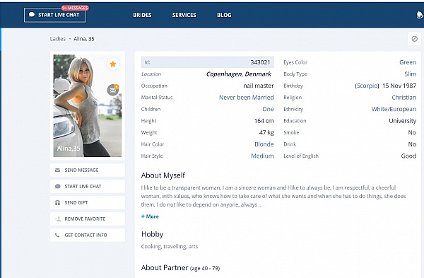 Alina on Ladadate, here as nail master and on Bravodate as student. product 0