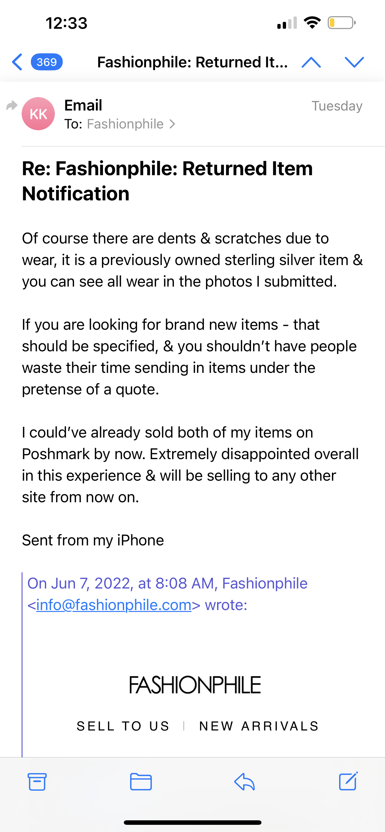 FASHIONPHILE Reviews 21,750 Reviews of Sitejabber