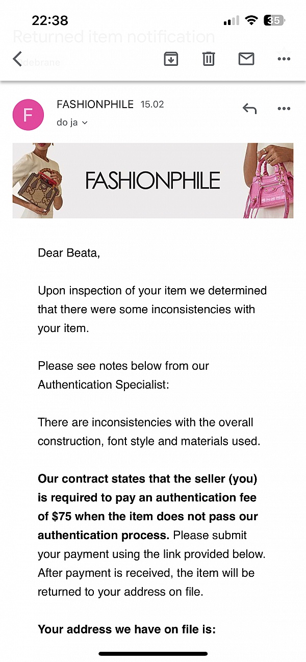 FASHIONPHILE Reviews 33,253 Reviews of Sitejabber