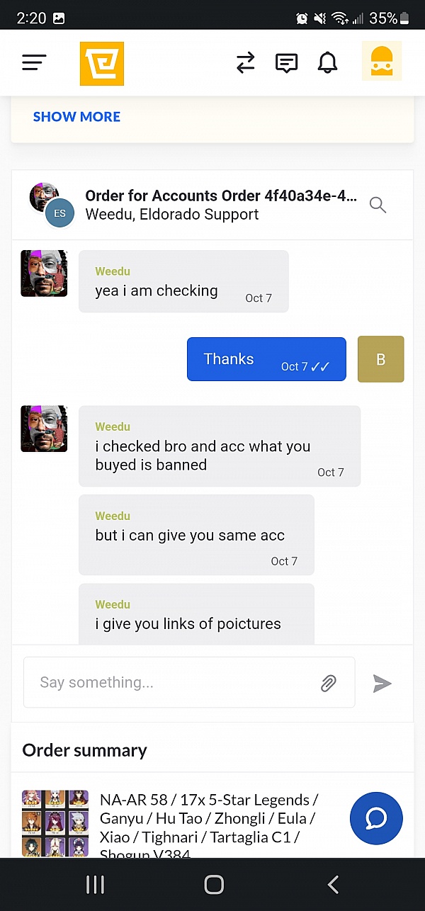 Eldorado Reviews 86 Reviews of Eldorado.gg Sitejabber