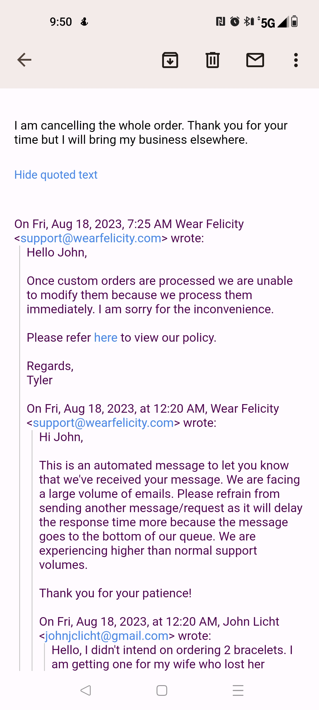 Wear Felicity Reviews 48 Reviews of Sitejabber