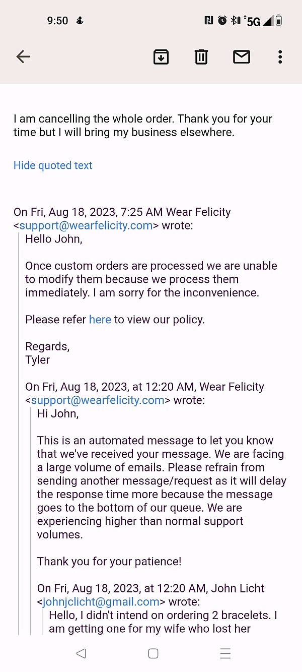 Wear Felicity Reviews - 48 Reviews of Wearfelicity.com | Sitejabber