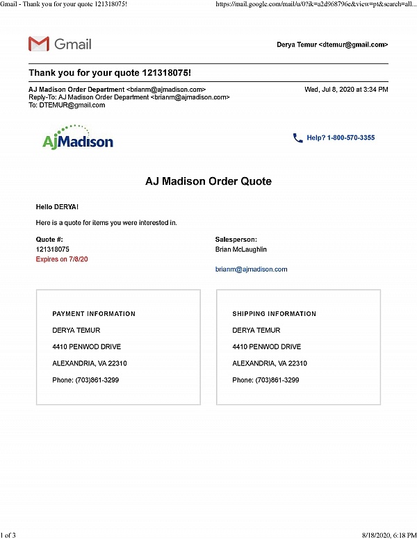 AJ Madison Reviews 69 Reviews of Sitejabber