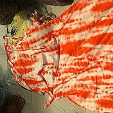 What I got. Fabric is clearly different from photo on website
