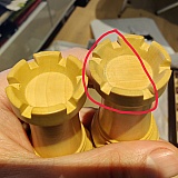 Scratched and discoloured rook, the one on the left is great but not all pieces are of good quality finish!