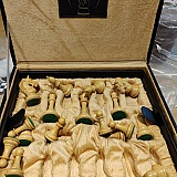 Reopened box after standing secured box upright without actually moving around yet many pieces fell out!