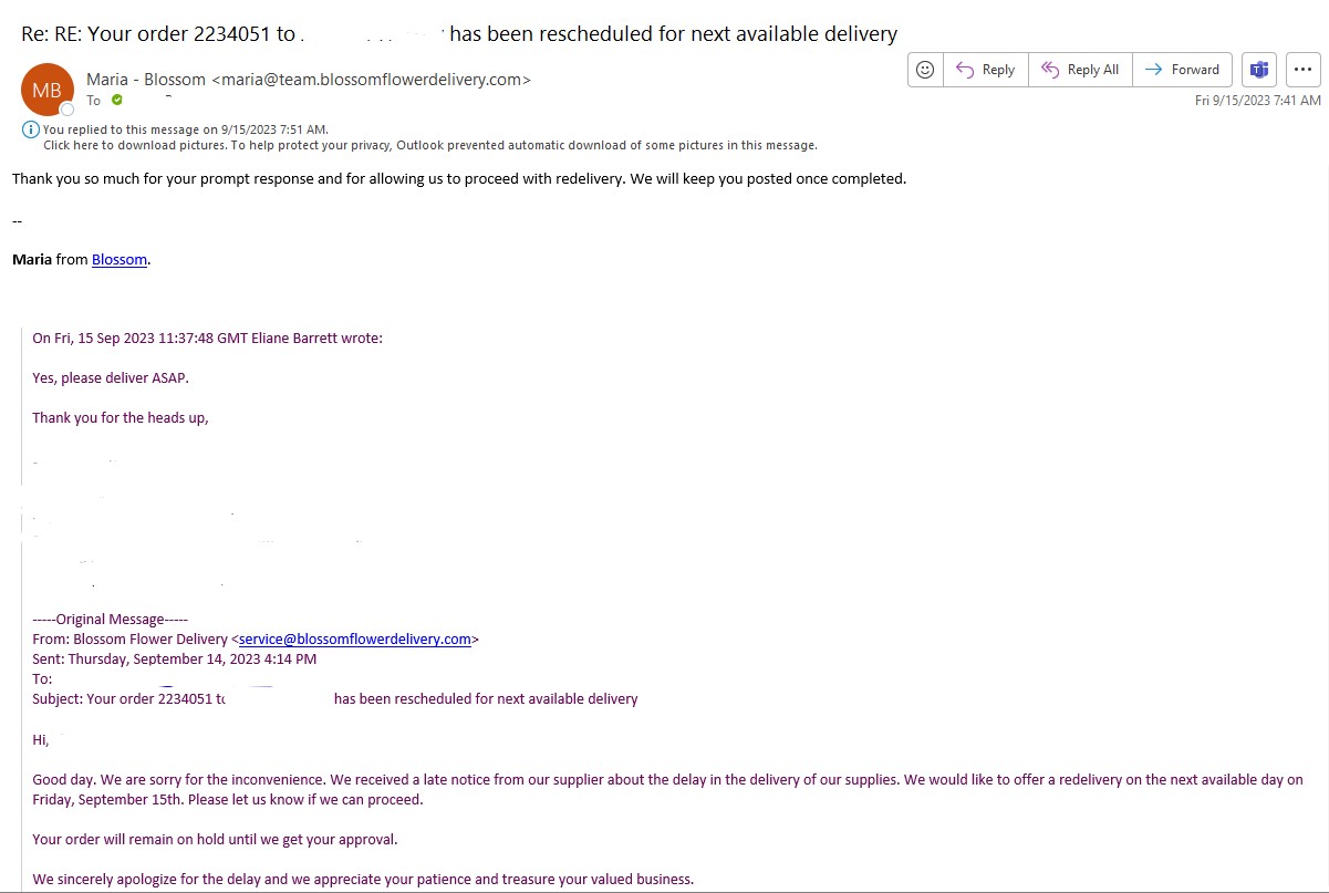 Blossom Flower Delivery Reviews 619 Reviews of Blossomflowerdelivery