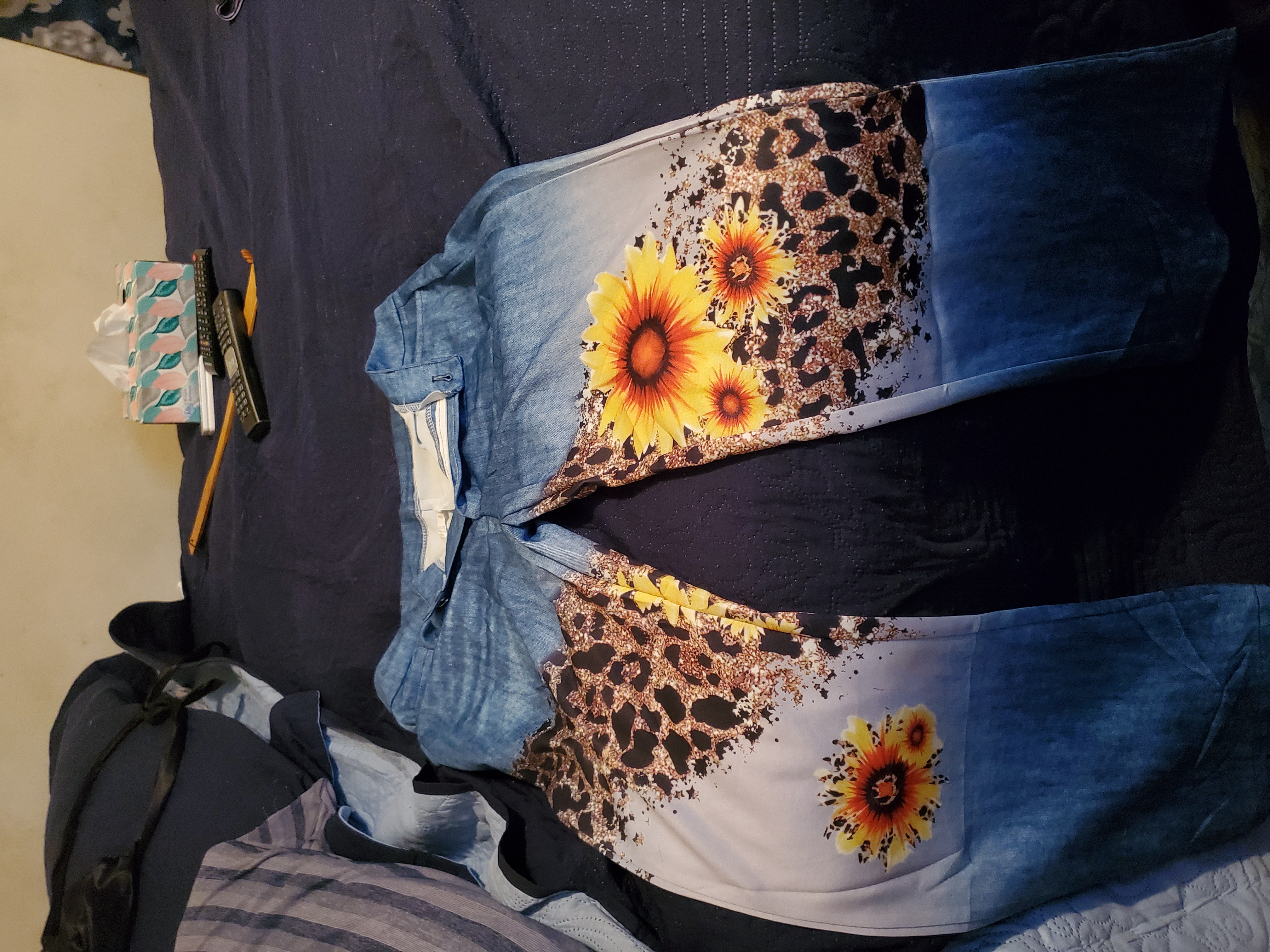 SUNFLOWER HAND-PAINTED JEANS