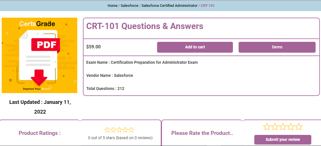 CRT-101 Practical Information