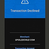Email from American Express declining this transaction after the 3rd attempt