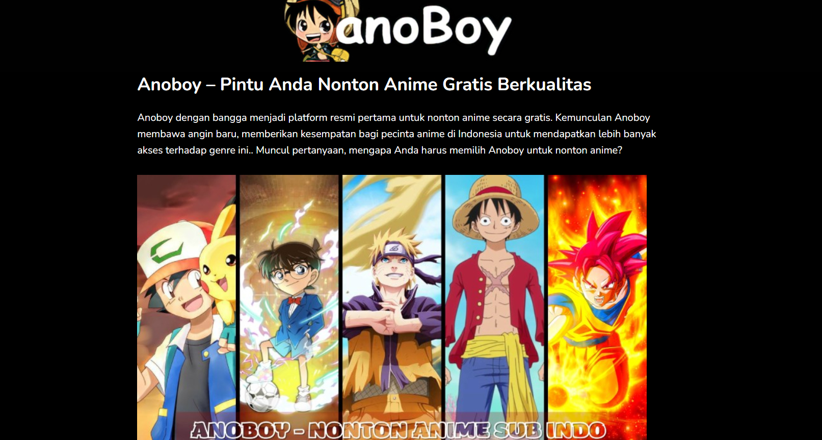 Anoboy - Latest Nonton Anime Subtitle Indonesia