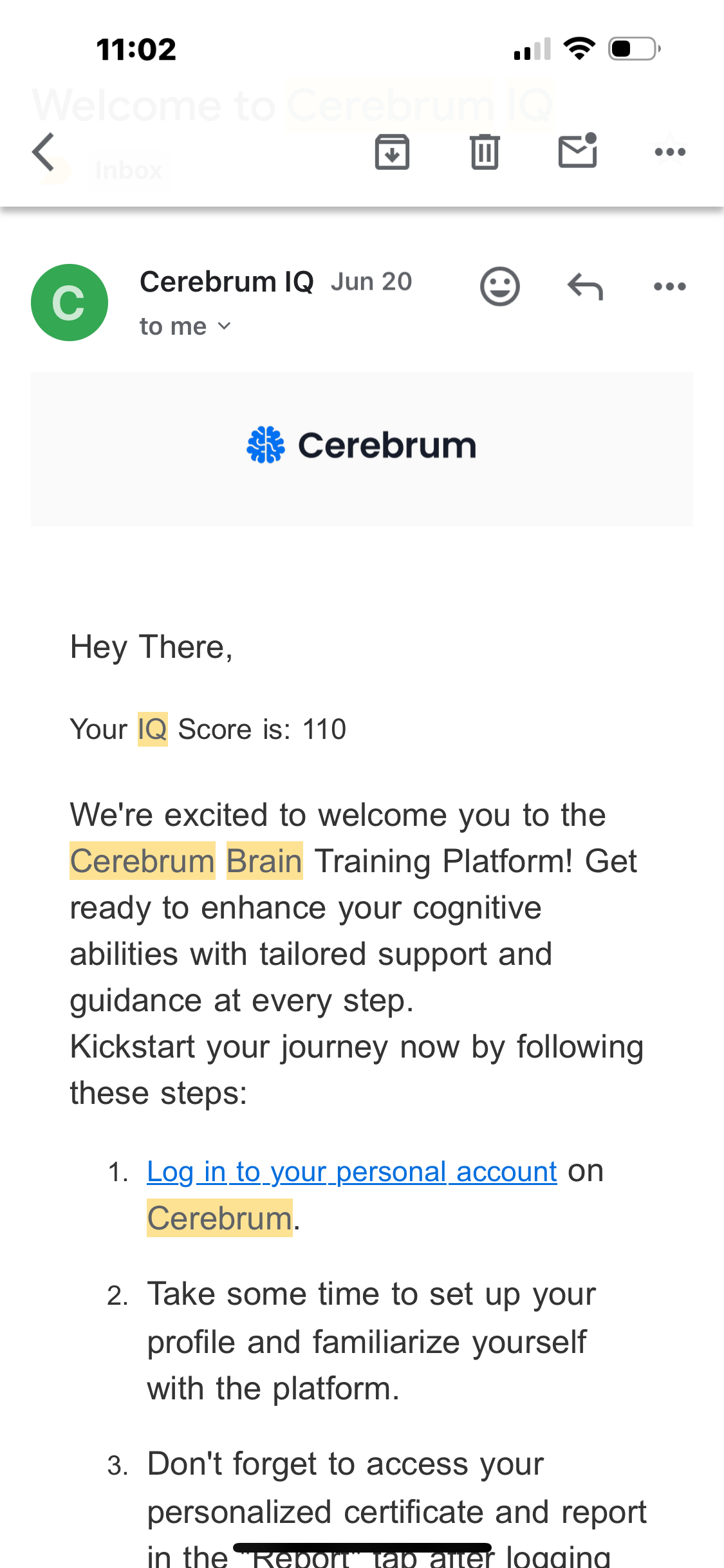 Cerebrum IQ Reviews 65 Reviews of Sitejabber
