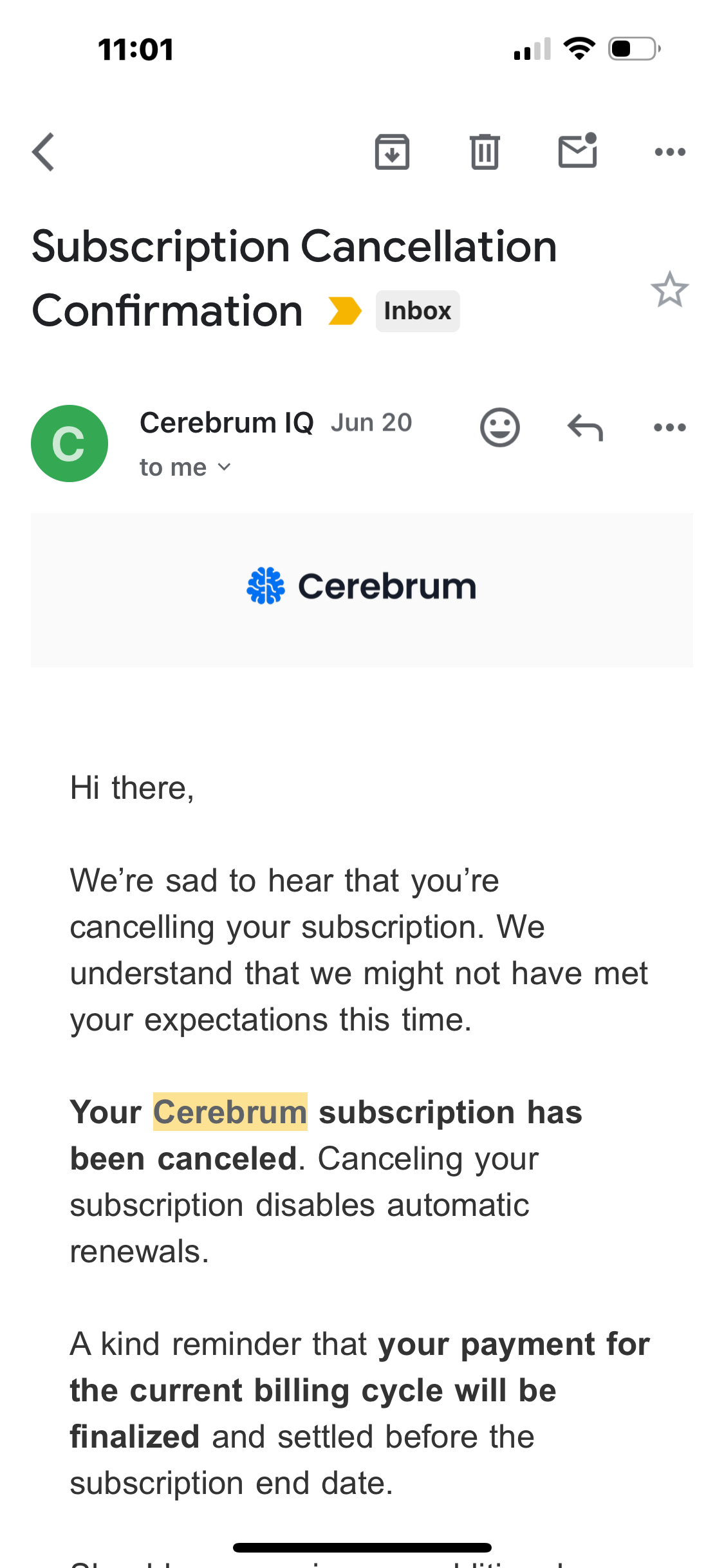 Cerebrum IQ Reviews 67 Reviews of Sitejabber
