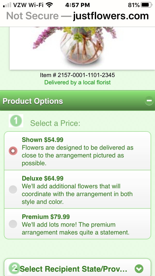 JustFlowers Reviews 121,636 Reviews of Sitejabber