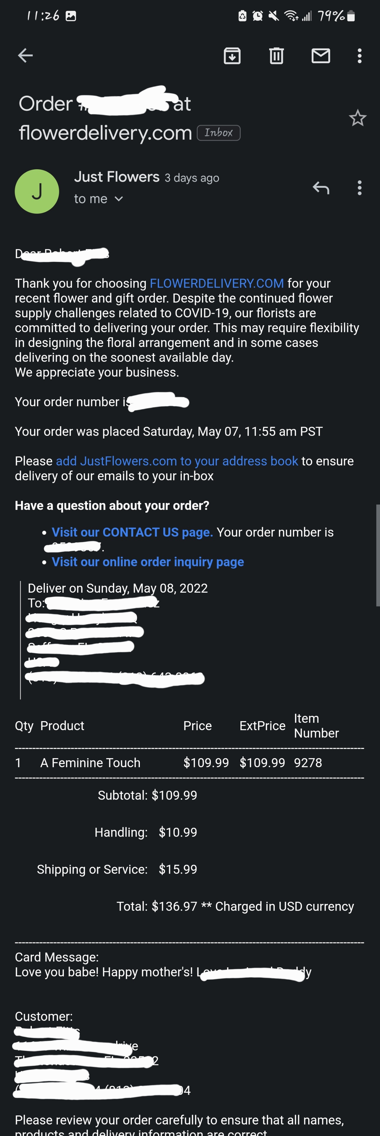 JustFlowers Reviews 122,637 Reviews of Sitejabber