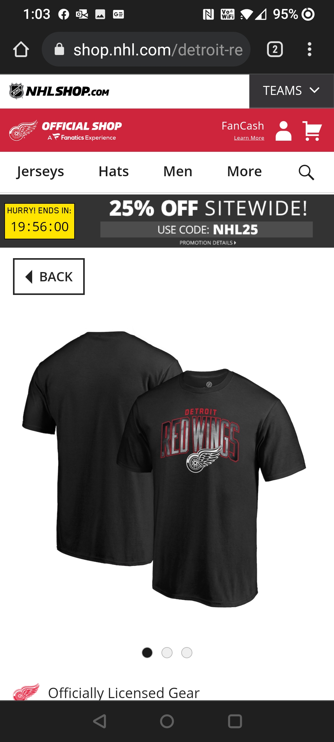 This is on the official NHL shop website. Fanatics is absolutely  embarrassing. : r/canes