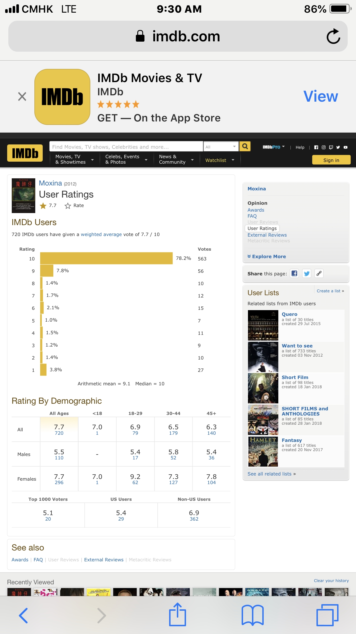 imdb movie reviews