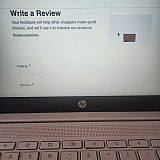 The review page has a brown Wristlet...I got a green.