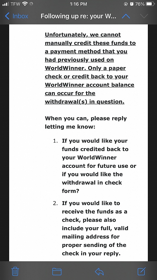 WorldWinner Reviews 98 Reviews of Sitejabber