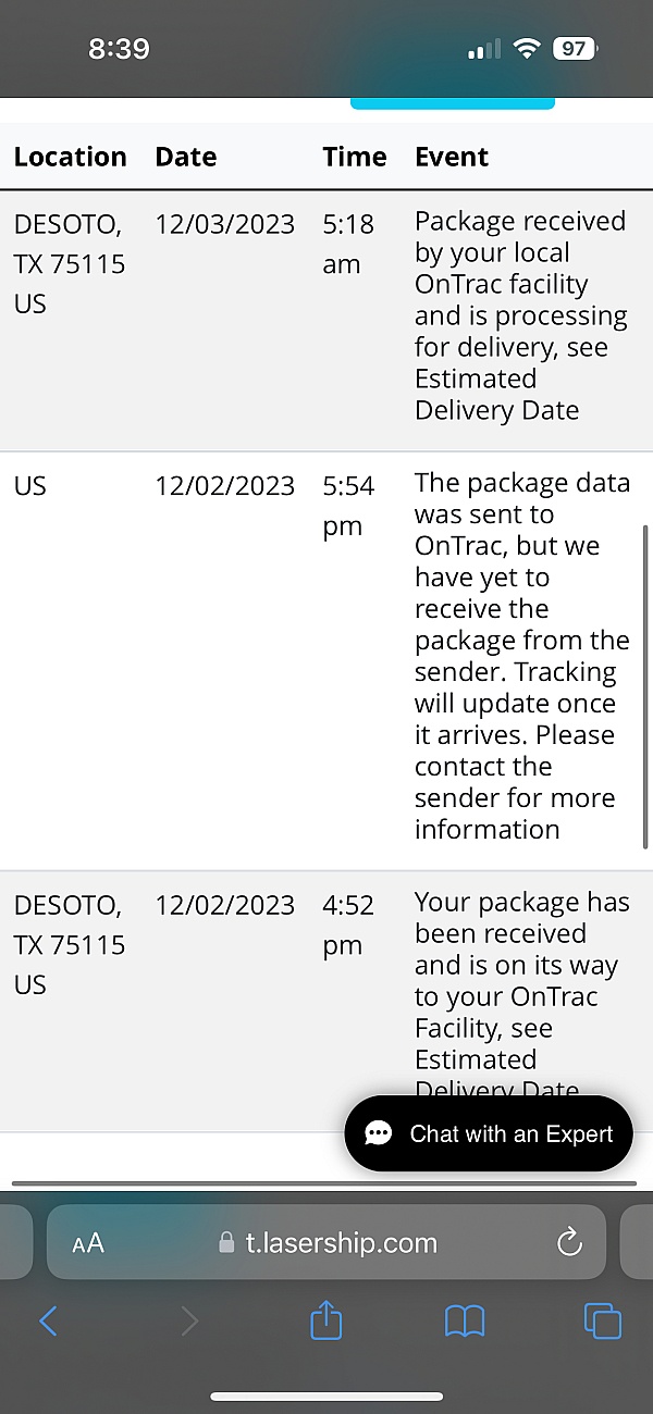 LaserShip Reviews 1,895 Reviews of Sitejabber