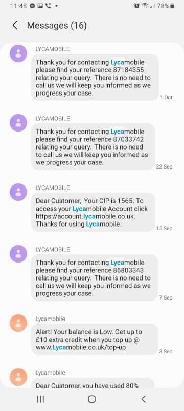 Mangle ring Chip LycaMobile Reviews - 82 Reviews of Lycamobile.com | Sitejabber