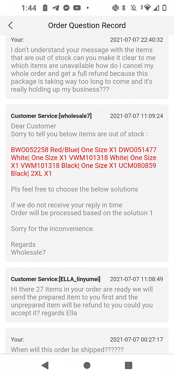 Wholesale7 Reviews 296 Reviews of Sitejabber