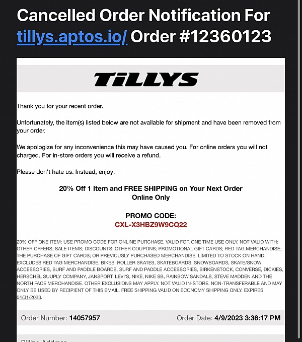 Tillys Reviews 306 Reviews of Sitejabber