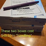 These two boxes need $48.50 worth of "handling". Riiiight.