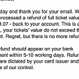 Really? Refund $5444 out of $6700. ITN scammers