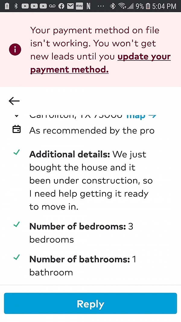 Thumbtack Reviews 1,200 Reviews of Sitejabber