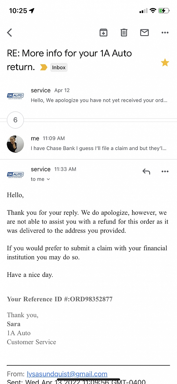 1A Auto Reviews 455 Reviews of Sitejabber