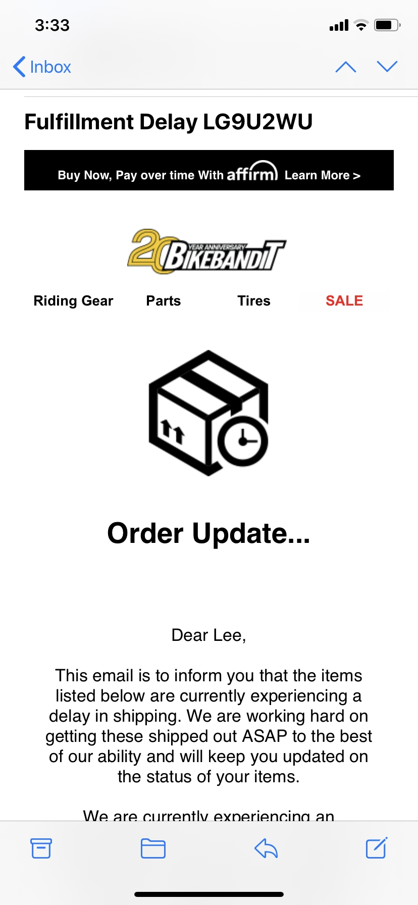 BikeBandit Reviews 261 Reviews of Sitejabber