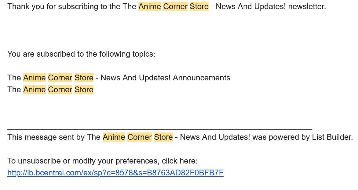 Robert's Anime Corner Store Reviews - 2 Reviews of  |  Sitejabber