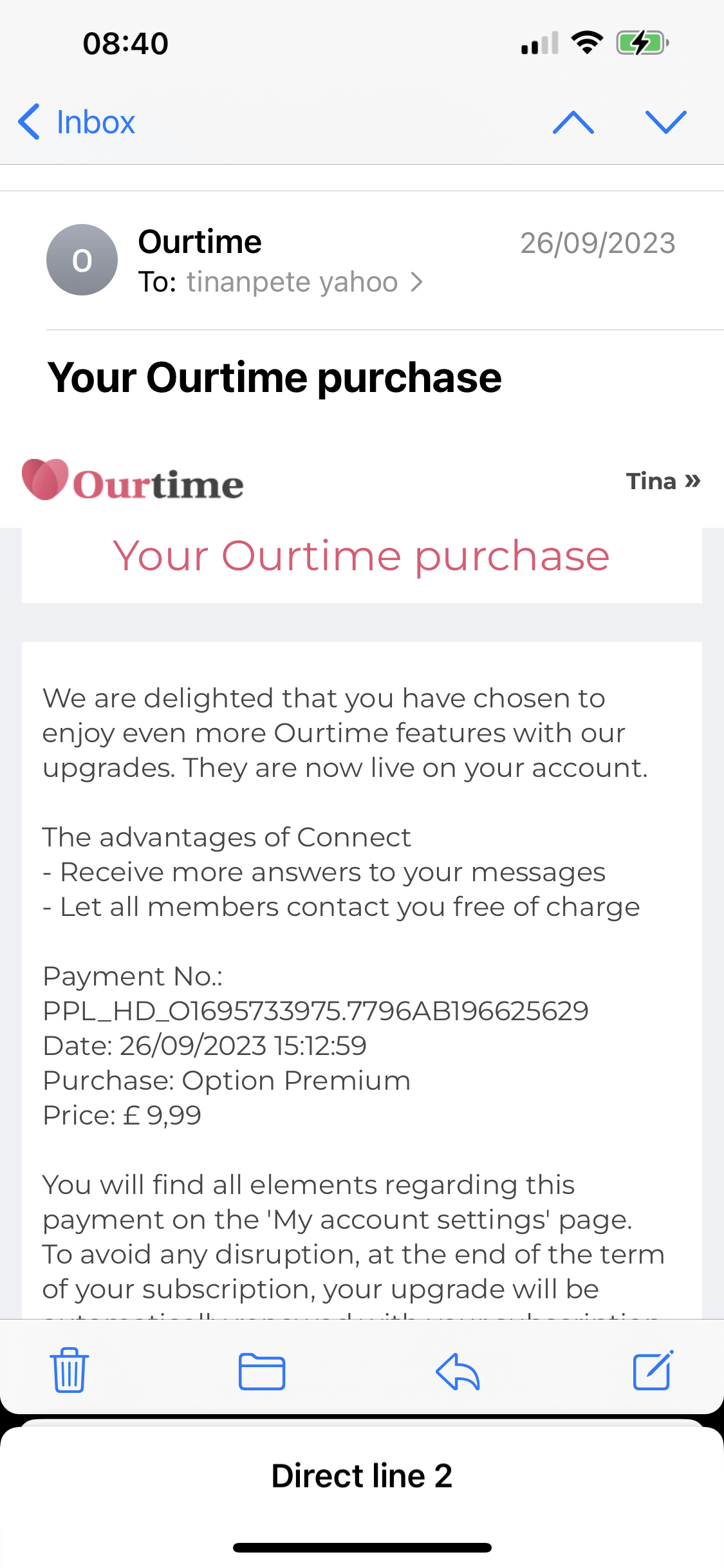 ourtime dating site monthly fee