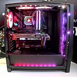 This is how they set my pc up. Looks ace apart from the LEDs at the bottom. Tip when you have top rgb fans you don't need strips this allows you to daisy chain them with no gaps down both side and the full lower edge. I will update with a pic now