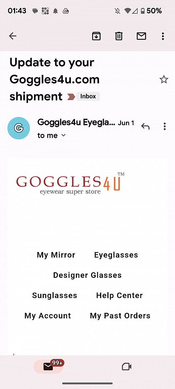 Goggles4u Reviews 171 Reviews of Sitejabber
