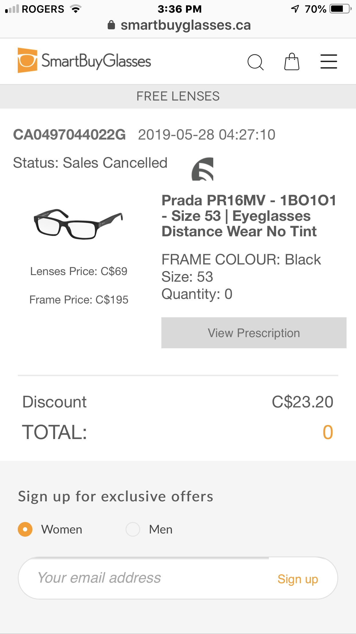 SmartBuyGlasses CA Reviews 138 Reviews of Smartbuyglasses.ca Sitejabber