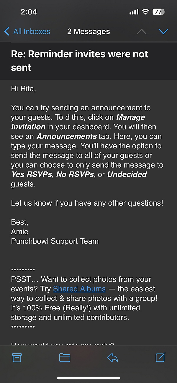 Punchbowl Reviews 876 Reviews of Sitejabber