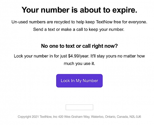 how to block a number on textnow app