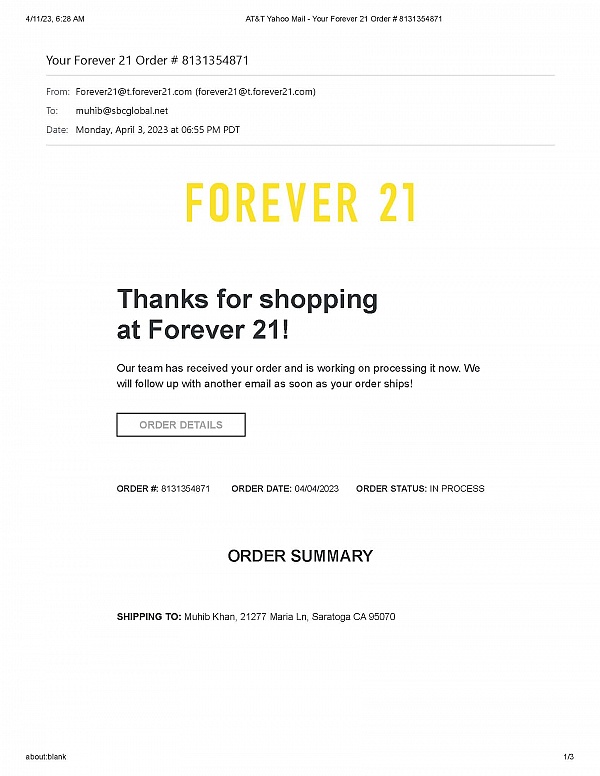 Forever21 product 0